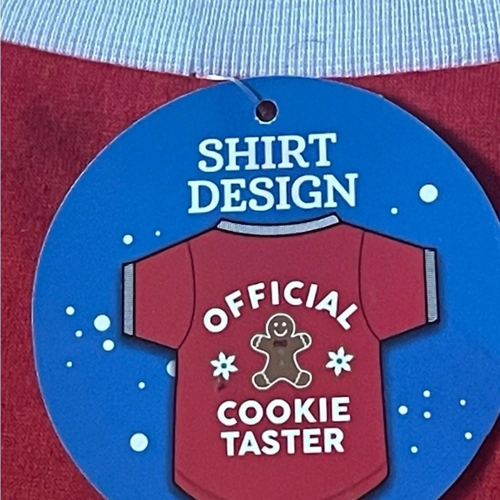 ❤️ 🆕 Vibrant Life Dogs Medium 20-50lb Holiday Pet Tee “Official Cookie tshirt